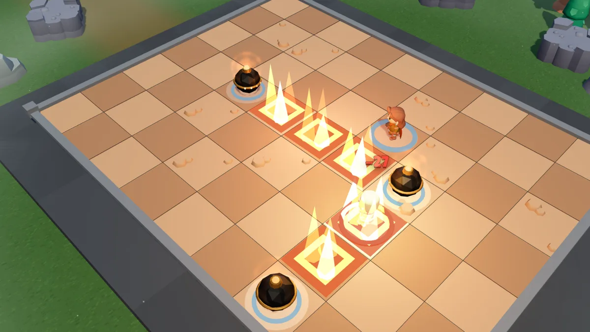 The Brute burns on the firing line