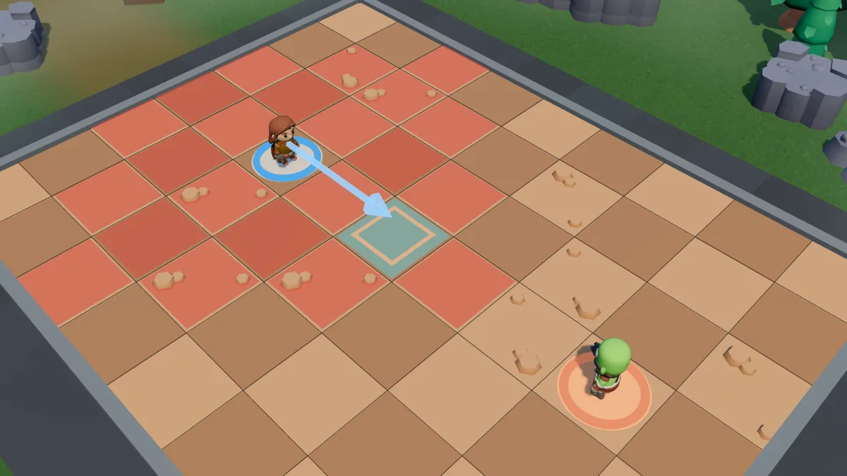 Roll: the tiles you can roll to