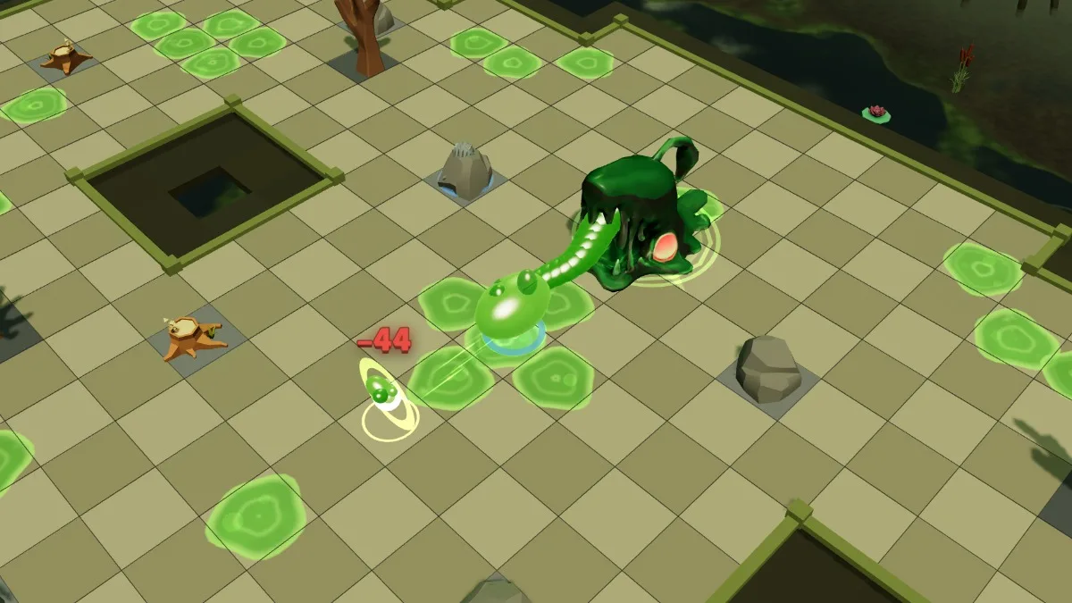 Snatch: the Arcanist pulled towards the Jelly