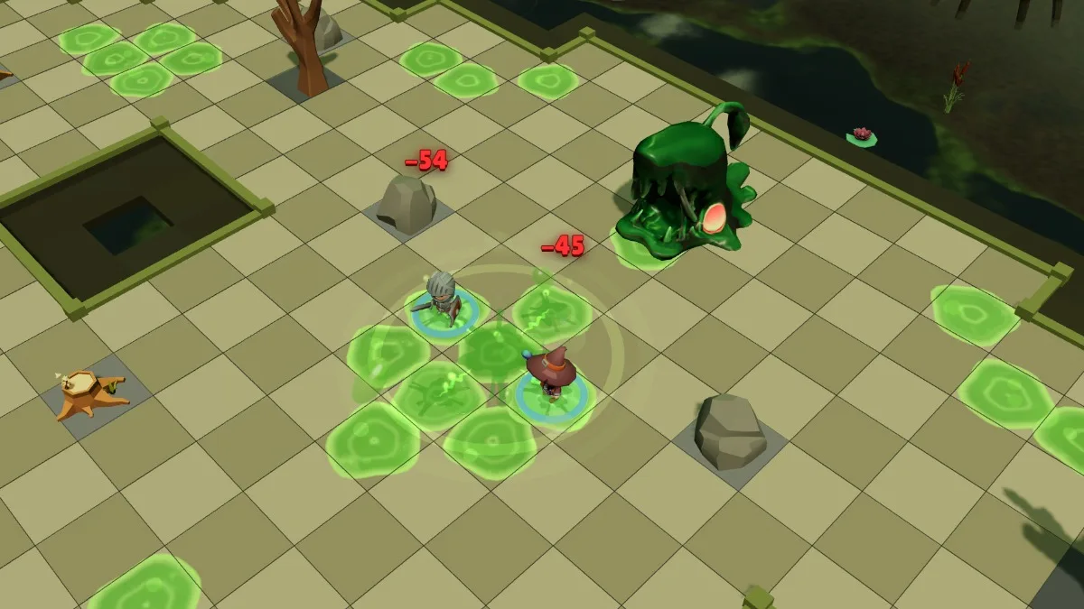 Jelly Spit: the puddle laid under the Warrior and the Arcanist