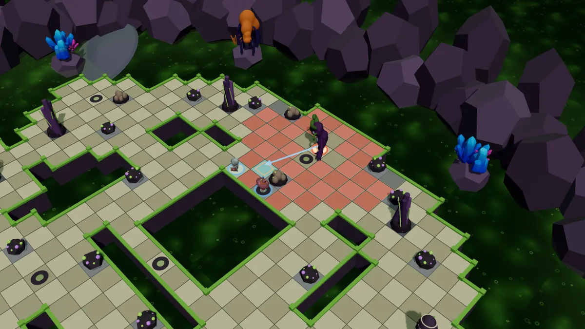 Leap: the tiles where she can land