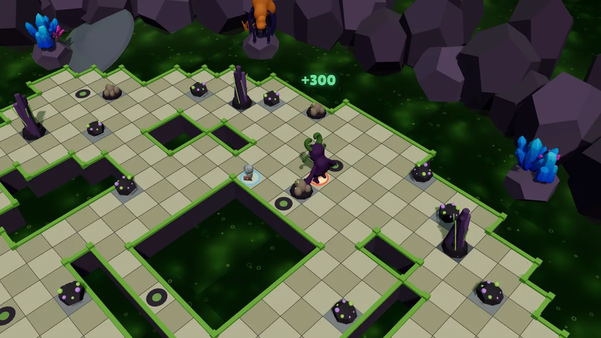 Devour: the Matriarch eats a spawnling and heals