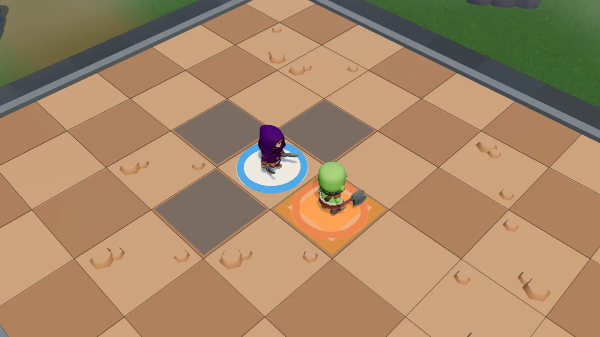 Quick dagger: the target tile, adjacent to the Shade