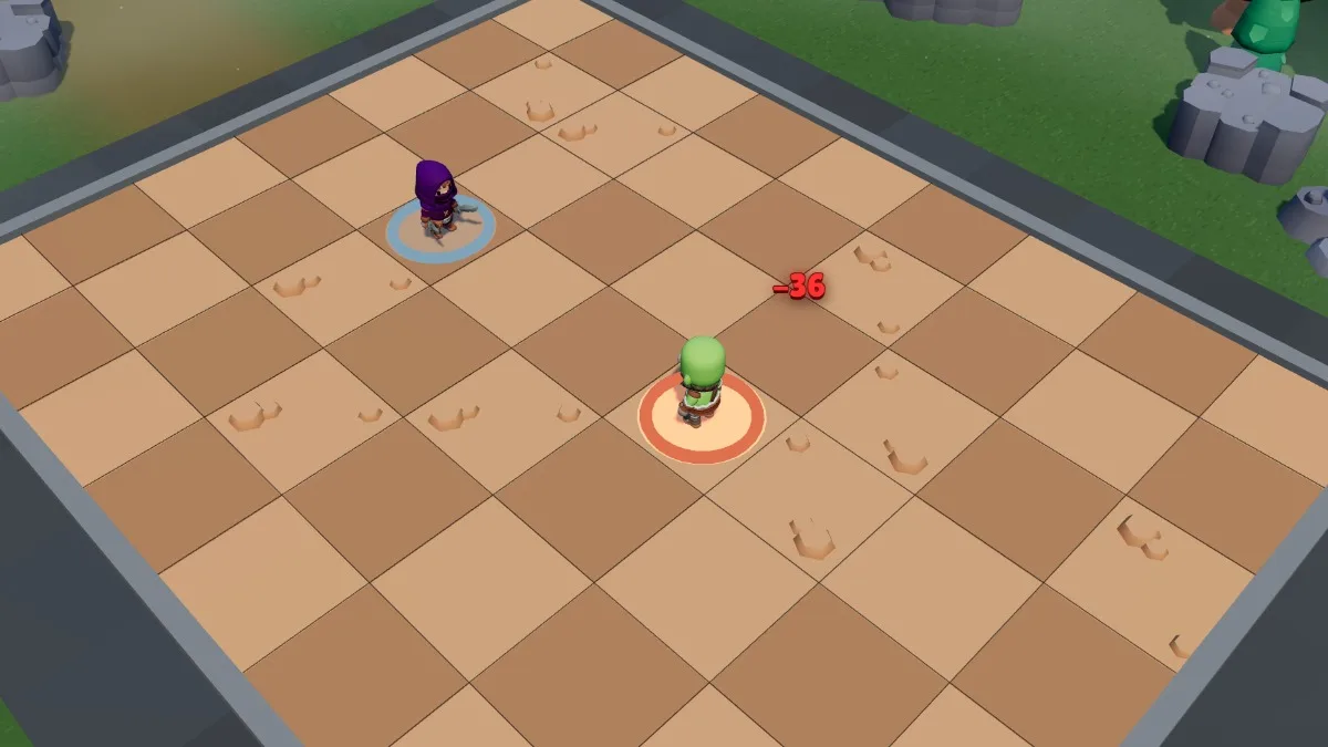Hook trap: the Brute pulled to the centre