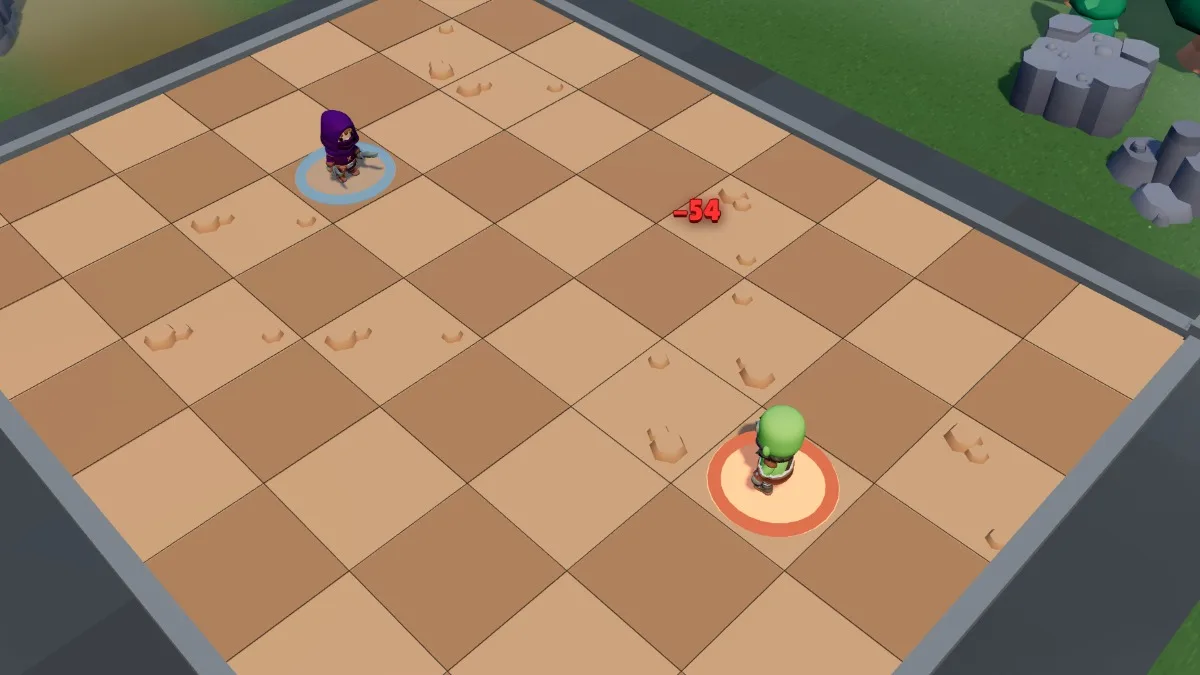 Blade trap: the Brute pushed out of the centre
