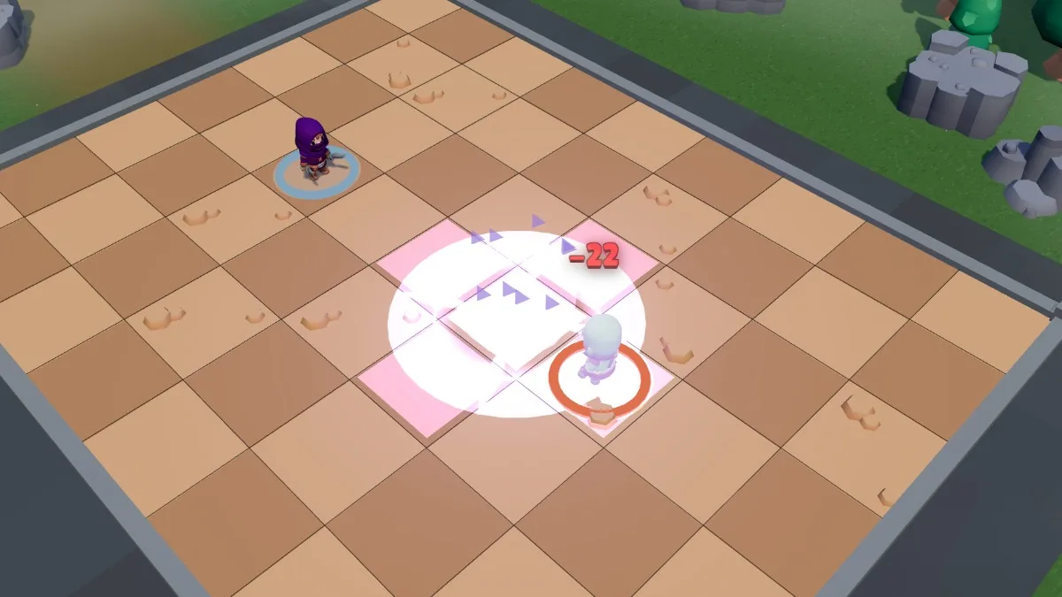 Poison trap: the Brute steps into the cross
