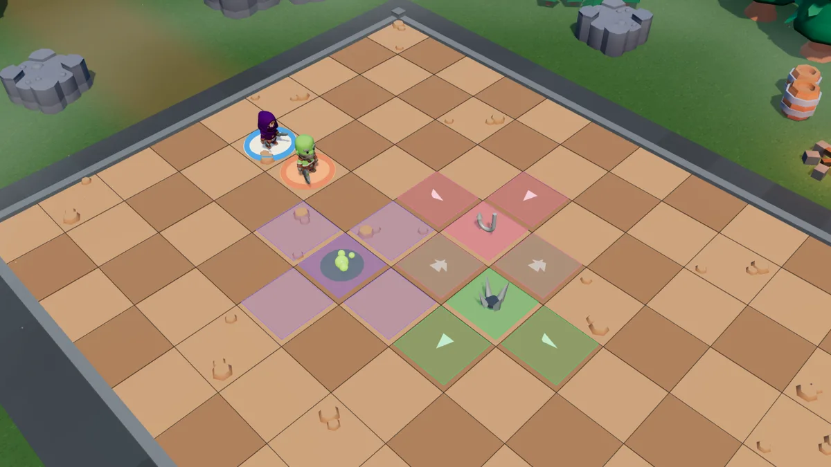 Turn 1: three traps placed