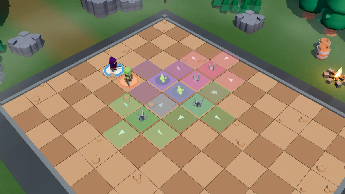 Turn 2: six interlocking traps