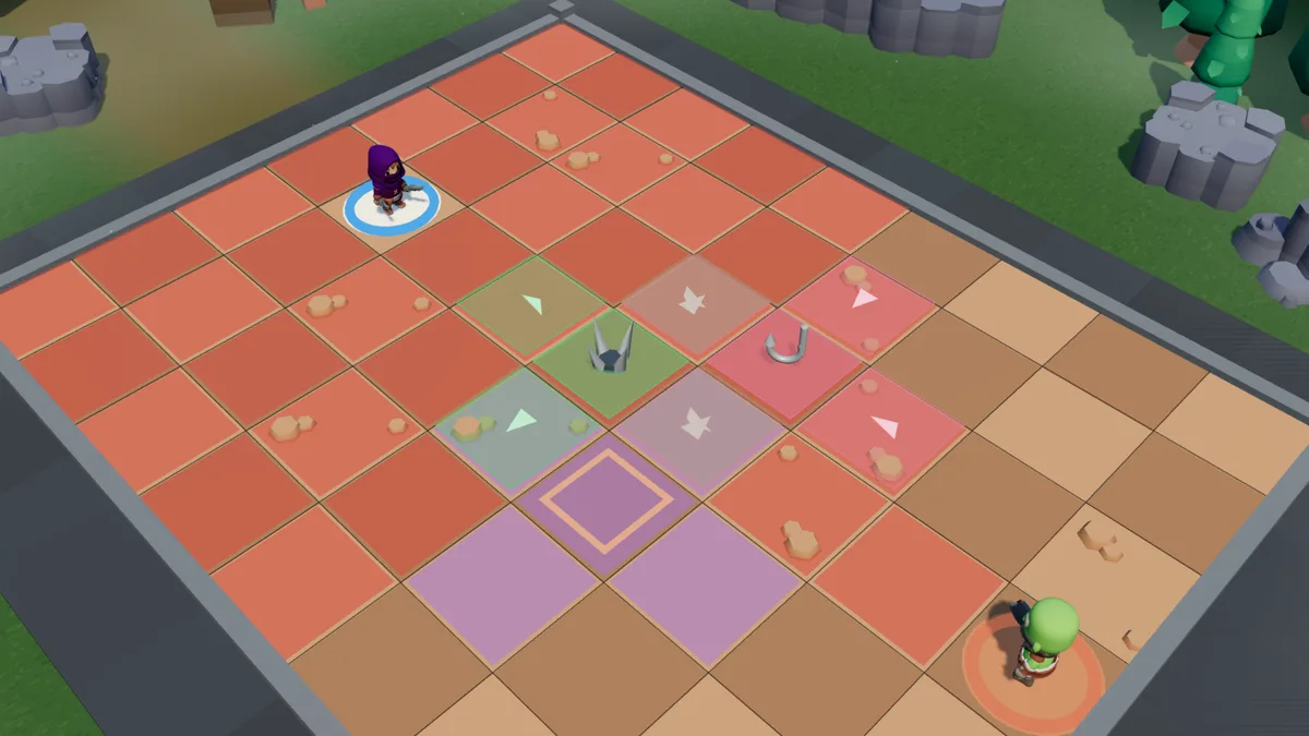 Three overlapping trap crosses
